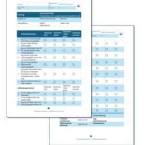Psykosocial skyddsrond – checklista enligt AFS 2023:2