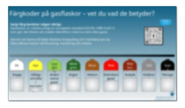 Färgkoder på gasflaskor – Vet du vad de betyder?