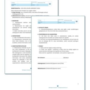 Sekretessavtal / Non-Disclosure Agreement (NDA)