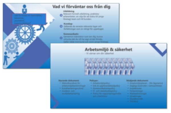 Introduktionsutbildning – PowerPointmall för nyanställda