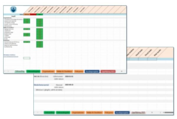 Onboarding och kunskapsregister – Excelmall för introduktion, kompetens och dokumentation